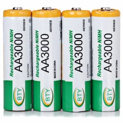Лот: 4720356. Фото: 1. 3000mAh 1.2V BTY AA Ni-MH аккумуляторы... Батарейки, аккумуляторы, элементы питания