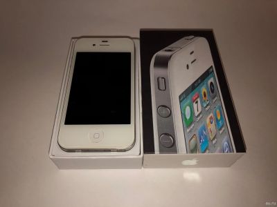 Лот: 12979908. Фото: 1. iPhone 4 White (Белый) 16 Гб полный... Смартфоны
