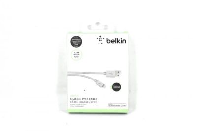 Лот: 6495068. Фото: 1. Кабель iPhone 5 8pin Belkin белый... Дата-кабели, переходники