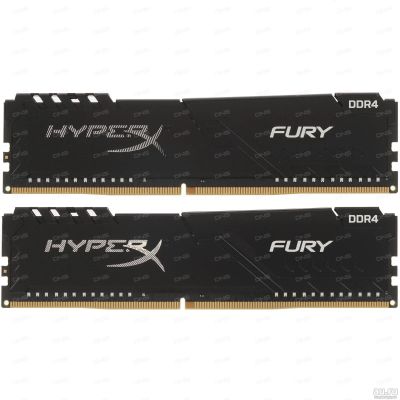 Лот: 17912986. Фото: 1. Kingston HyperX FURY Black [HX437C19FB3K2... Оперативная память