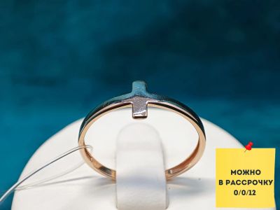 Лот: 20824294. Фото: 1. Золотое кольцо Tiffany & Co. 585... Кольца, перстни