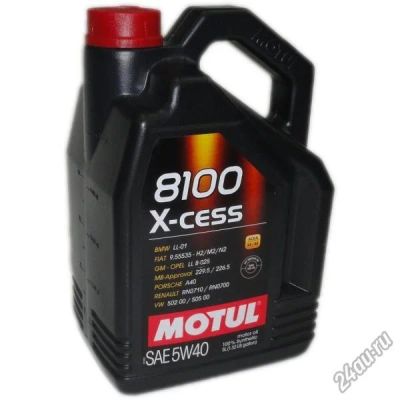 Лот: 13623608. Фото: 1. Motul 8100 X-cess 5W-40 4 литрa. Масла, жидкости