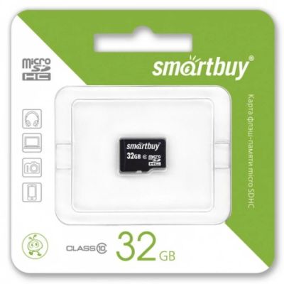 Лот: 7652788. Фото: 1. Карта памяти MicroSD 32Gb SmartBuy... Карты памяти