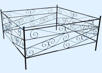 Лот: 10427719. Фото: 1. оградка № 9 ритуальная на кладбище... Ритуальные товары