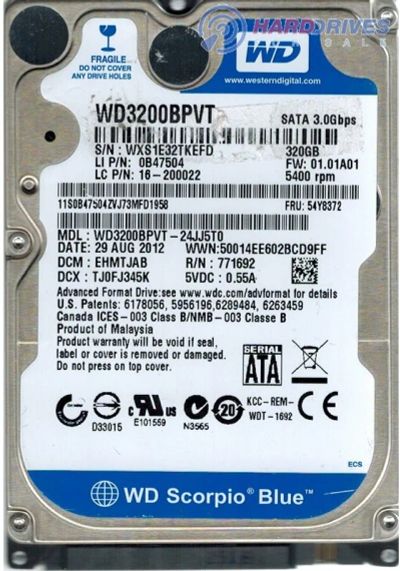 Лот: 9058043. Фото: 1. hdd, жесткий диск, Western Digital... Жёсткие диски (HDD)