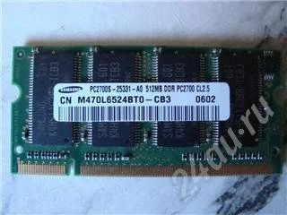 Лот: 348707. Фото: 1. память sodimm ddr\512mb\pc2700s... Оперативная память