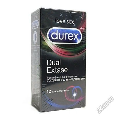 Лот: 6059349. Фото: 1. Презервативы Durex Dual Extase. Презервативы