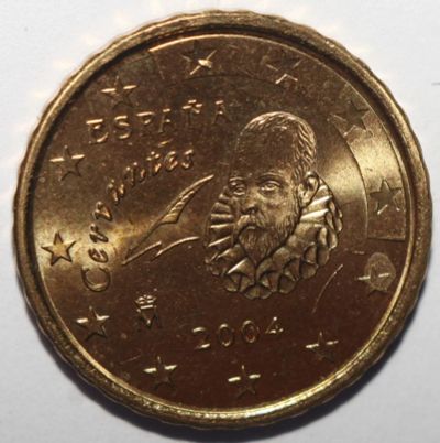 Лот: 10775613. Фото: 1. 10 евроцентов 2004 год. Испания. Европа