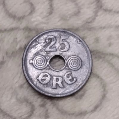 Лот: 19506854. Фото: 1. Дания, 25 эре. 1945. Европа