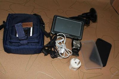 Лот: 3883369. Фото: 1. навигатор prestigio+держатель... GPS-навигаторы