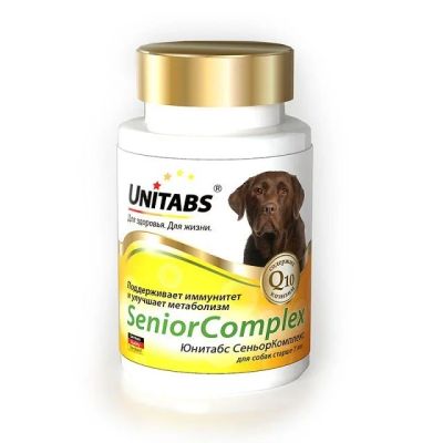 Лот: 11810936. Фото: 1. Витамины Unitabs (Юнитабс) SeniorComplex... Косметика для животных