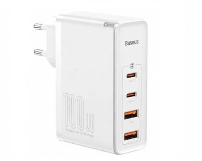 Лот: 21067526. Фото: 1. СЗУ-2USB + 2USB-C Baseus GaN2... Зарядные устройства, блоки питания, адаптеры сетевые для смартфонов