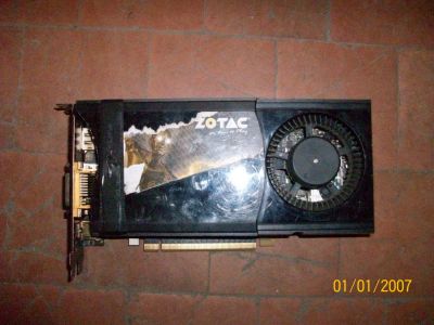 Лот: 5156849. Фото: 1. Видеокарта ZOTAC GTX460 1Gb, вырубается... Видеокарты