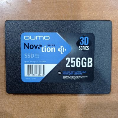 Лот: 19318504. Фото: 1. SSD 256Gb Qumo 2.5" новые, 0 часов... SSD-накопители