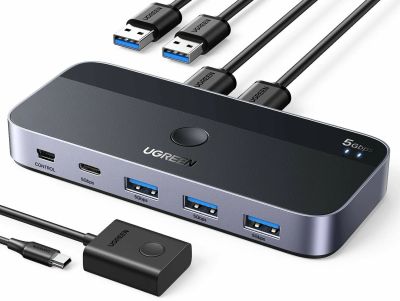 Лот: 21590959. Фото: 1. KVM-переключатель UGREEN USB 3... USB-флеш карты