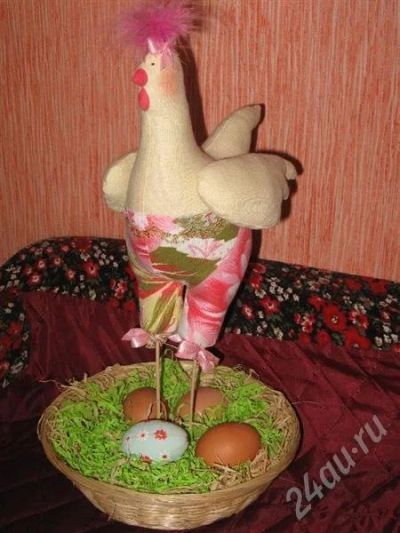 Лот: 286657. Фото: 1. Курица пасхальная. Готовые изделия