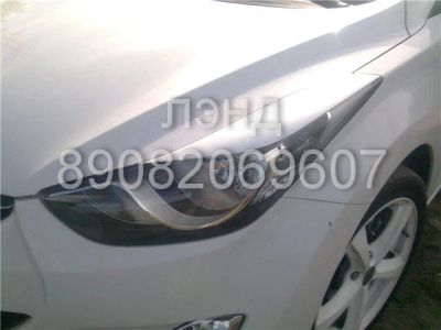 Лот: 2505300. Фото: 1. Реснички на фары Hyundai Elantra... Детали тюнинга