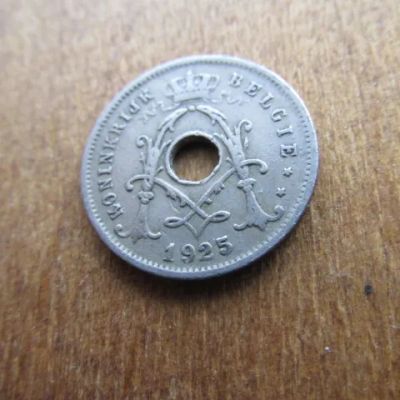 Лот: 24870795. Фото: 1. Монета 5 сантим пять Бельгия 1925... Европа