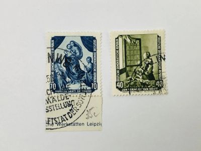 Лот: 23594027. Фото: 1. Возвращенные картины из Дрезденской... Марки
