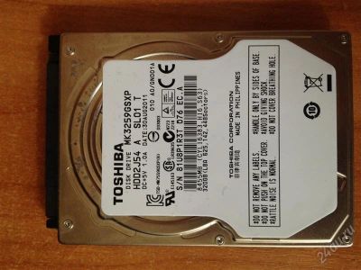 Лот: 2855603. Фото: 1. Винт HDD SATA 320Gb 2.5" для ноутбука. Жёсткие диски (HDD)