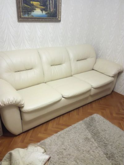 Лот: 15322729. Фото: 1. диван кожаный. Диваны