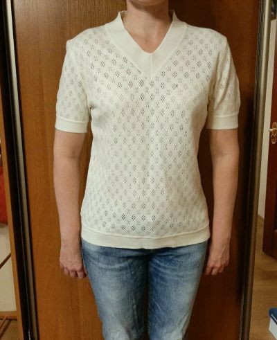 Лот: 15344378. Фото: 1. Блузка трикотажная тонкая шерсть... Блузы, рубашки, водолазки