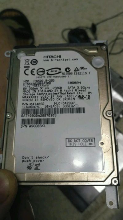 Лот: 12438265. Фото: 1. Жесткий диск для ноутбука 250... Жёсткие диски (HDD)