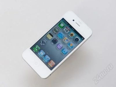 Лот: 2110646. Фото: 1. Iphone 4 16GB White. Смартфоны