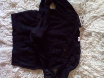 Лот: 3932314. Фото: 1. свитер кофта черная с карманом... Свитеры, толстовки