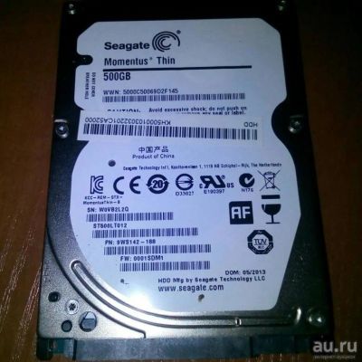 Лот: 13610807. Фото: 1. Seagate Momentus Thin 500Gb. Жёсткие диски (HDD)