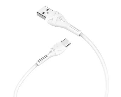 Лот: 20885115. Фото: 1. Кабель Hoco X37 Type-C - USB белый... Дата-кабели, переходники