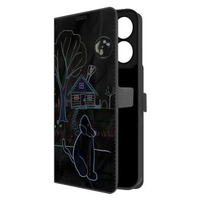 Лот: 25380720. Фото: 1. Чехол Krutoff Eco Book "Ночной... Чехлы, бамперы