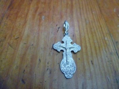 Лот: 3659040. Фото: 1. крестик серебро 925 пр.1,5 гр. Кулоны, подвески