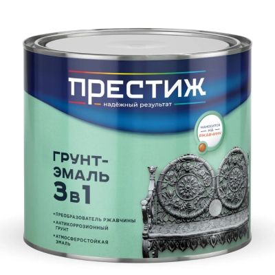 Лот: 25514357. Фото: 1. Грунт-эмаль Престиж, Мастер, по... Краски, лаки, растворитель