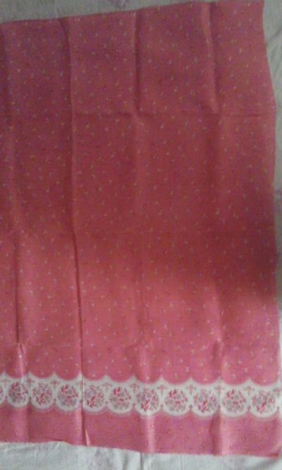 Лот: 18625336. Фото: 1. Ткань СССР. Батист розовый в цветочек... Ткани, нитки, пряжа