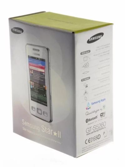 Лот: 10017197. Фото: 1. Коробка от телефона Samsung GT-S5260... Коробки, инструкции