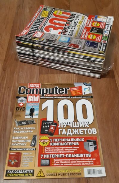 Лот: 14912740. Фото: 1. Журналы "Computer Bild" о компьютерах... Наука и техника