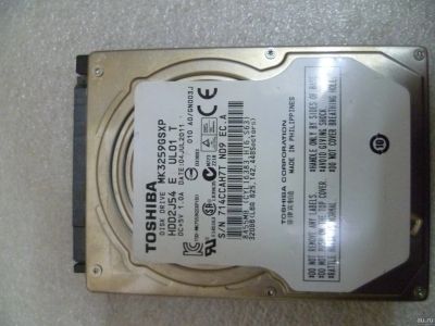 Лот: 10754490. Фото: 1. HDD Toshiba 320GB. Рабочий. Жёсткие диски (HDD)