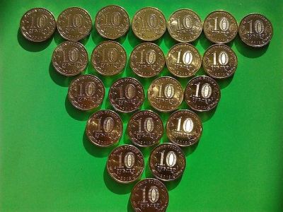 Лот: 6908347. Фото: 1. Гальваника 100 монет с рубля... Россия после 1991 года