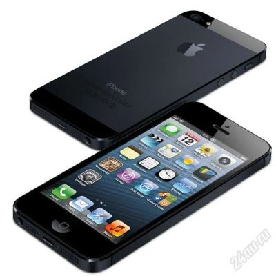 Лот: 2524680. Фото: 1. Apple iPhone 5 16Gb черный, гарантия... Смартфоны