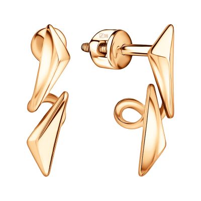 Лот: 23894502. Фото: 1. Серьги-пусеты TALANT из золота. Серьги, каффы