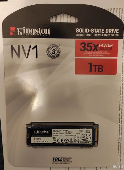 Лот: 18062425. Фото: 1. SSD Kingston NV1 1TB (1 терабайт... SSD-накопители