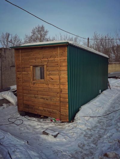 Лот: 22813482. Фото: 1. Баня каркасная 6*2,35, стоимость... Срубы, бани, дома