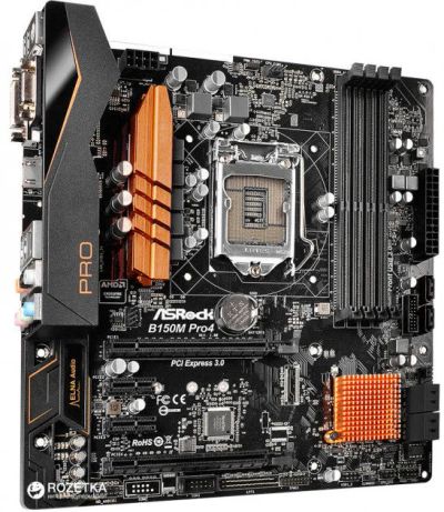 Лот: 12534291. Фото: 1. материнская плата asrock b150m... Материнские платы