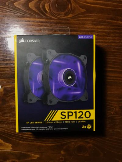 Лот: 14576519. Фото: 1. Вентиляторы Corsair SP120 2шт... Системы охлаждения