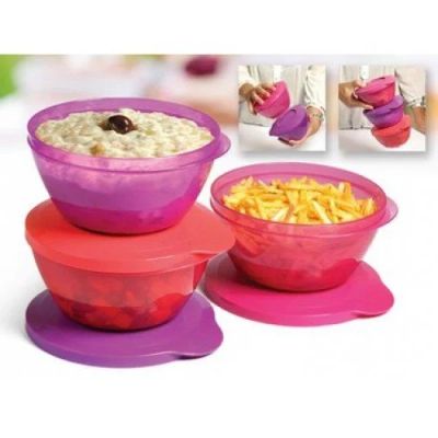 Лот: 9972230. Фото: 1. Чаши "Пирамидки" Tupperware (2... Контейнеры, банки