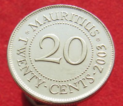 Лот: 15601421. Фото: 1. Маврикий 20 центов, 2003г. Остальные страны