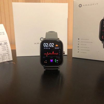Лот: 15323465. Фото: 1. Amazfit GTS (Серый цвет, новые... Смарт-часы, фитнес-браслеты, аксессуары