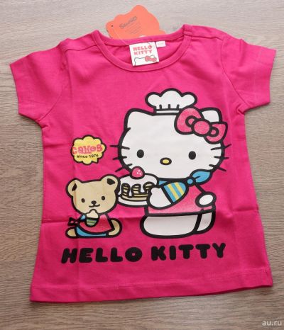 Лот: 13137393. Фото: 1. Футболка Hello Kitty, Возраст... Футболки, поло, топы, лонгсливы