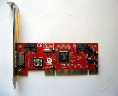 Лот: 302033. Фото: 1. Контроллер PCI SATA, Serial ATA... Платы расширения, контроллеры, доп. порты